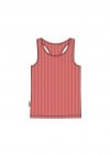 Top faded red ribbed SS23095L