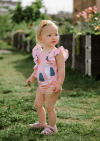 Swimsuit pink with Tuta`s fox print TUT2207