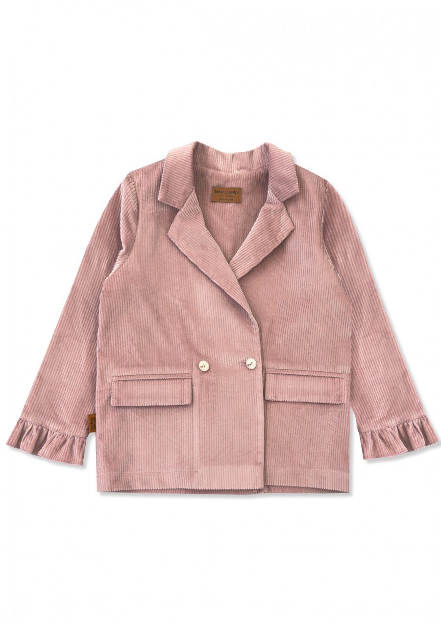 Jacket corduroy dusty pink 0309_F25139