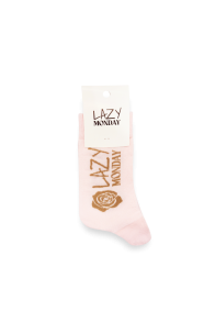 Lazy Monday socks light pink onesize