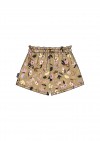 Shorts with floral mustard print FW21043L