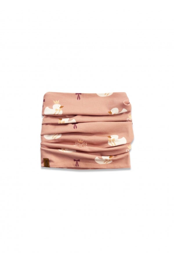 Scarf with all-over duck print 0173_F25149