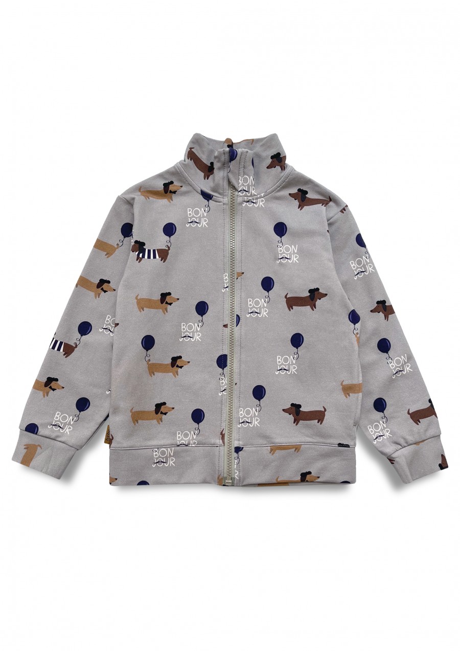 Jacket with all-over dog print 0291_F25199