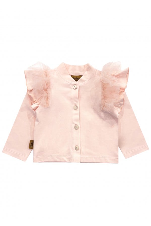 Jacket light pink with tulle ruffles 0109_S25092