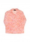 Blouse pink flower print for female SS21394