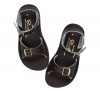 Salt-Water Surfer dark brown sandals, youth 1702M