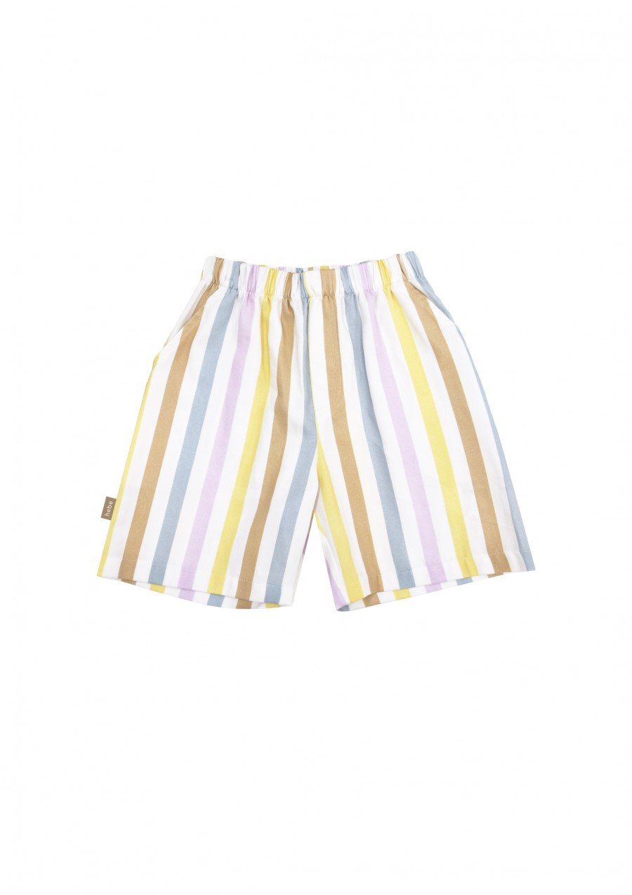 Shorts with pastel stripes for boy SS23186L