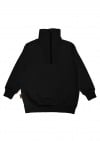 Sweatshirt black with zipper for adults FW23306