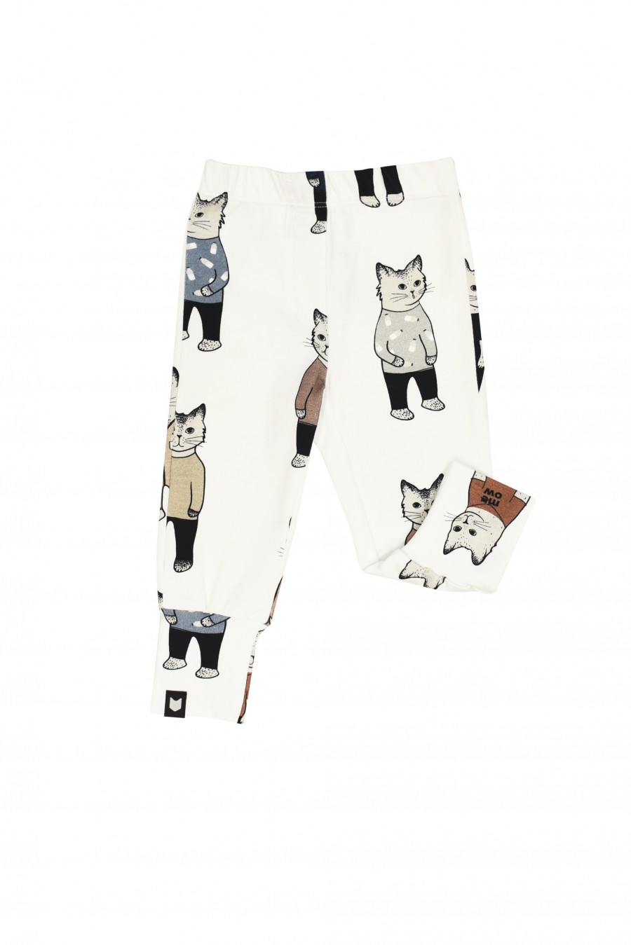White pants with cats FW18060