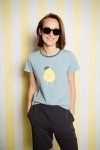 Top mint green with lemon for female SS23289