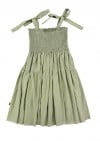 Dress dotted green with straps for female SS24541