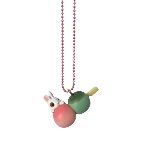 Bunny with balls necklace POP35