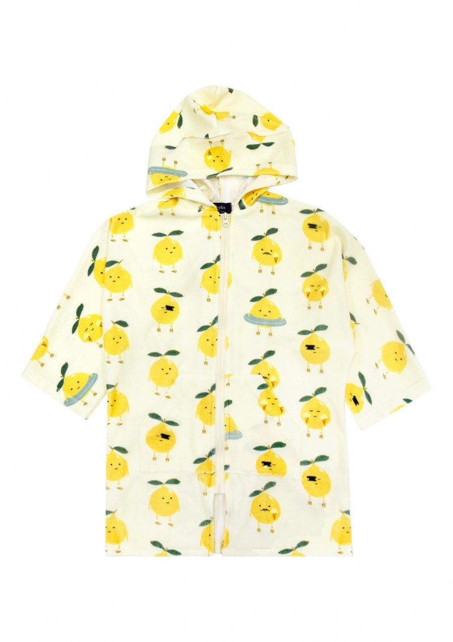 Bathrobe terry loop with lemons print SS23270