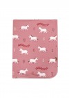 Blanket with unicorn print FW23136