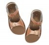 Salt-Water Surfer rose gold sandals, child 1721C