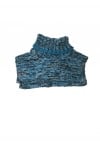 Merino wool blue/grey snood AKS2009