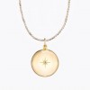 Pregnancy necklace Lucky Star (gold on cord) 212BETOIL2