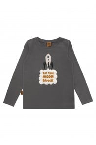 Top grey with print "To the Moon & Back