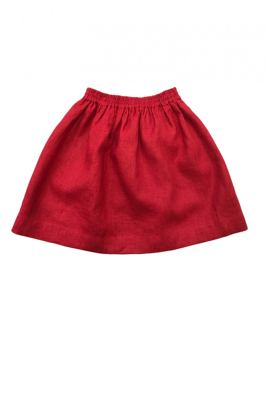 Red linen skirt MSV2001