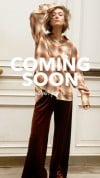 Amber brown velvet pants, long 0393_LM016