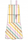 Dress with pastel stripes for female SS23189