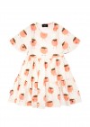 Dress with strawberries print SS23158
