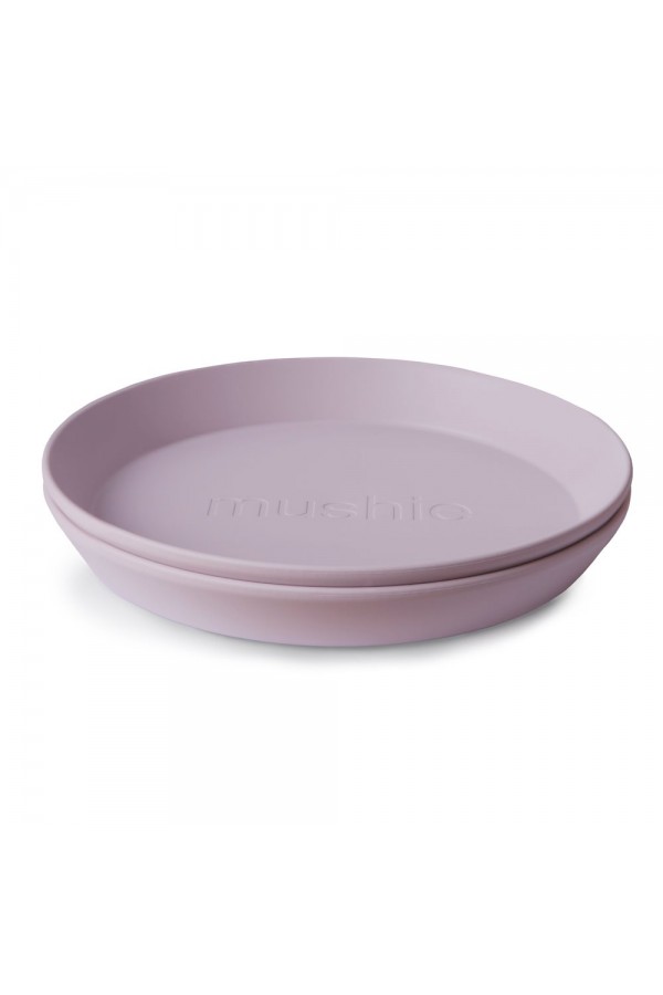 Mushie Dinner Plate - Round - Soft Lilac 2305442