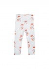 Leggings with high waist light gray and Tuta's fox print TUT005