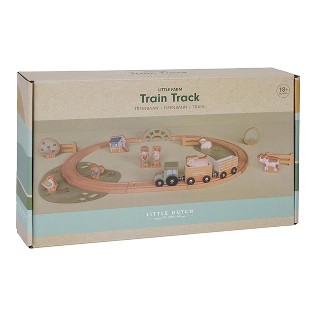 Wooden train track - Little Farm LD7151