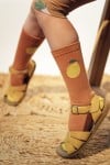 Socks brown with lemon SS23363