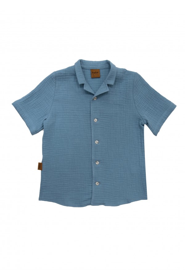 Shirt blue muslin SS24266