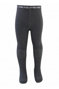 Cotton tights - anti-slip, dark grey melange