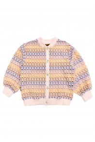 Bomber jacket crochet  jercey multi color