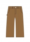 Pants brown corduroy for female FW23239