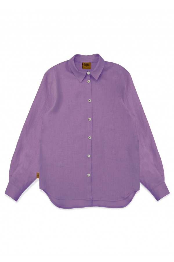 Shirt lilac linen for female SS24454