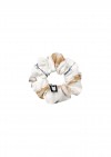 Scrunchie with white animal print FW20152
