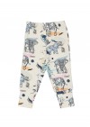 Pants with elephants print MLE0030