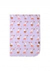 Blanket violet with goose print SS24130