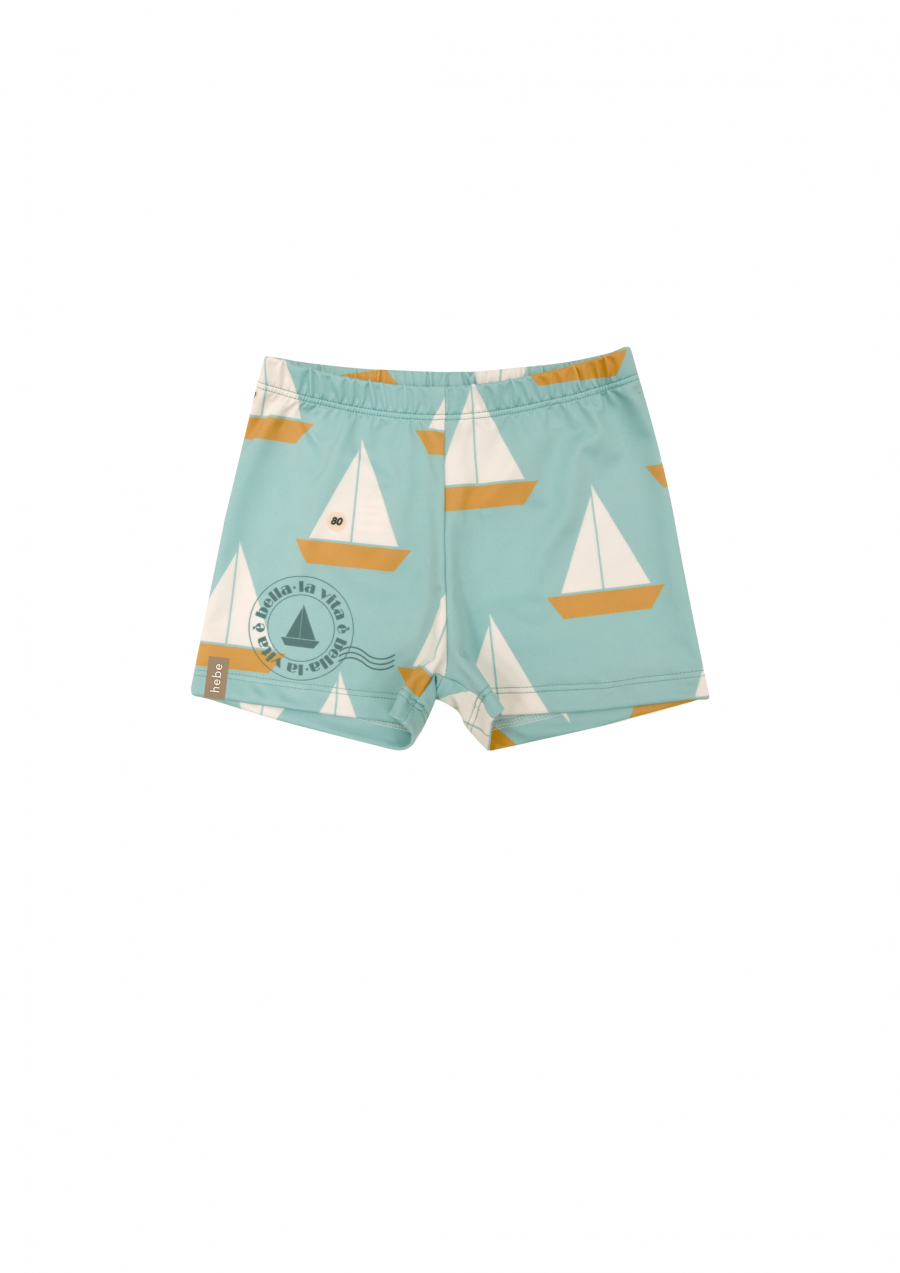 Swimming trunks with yacht print SS23260