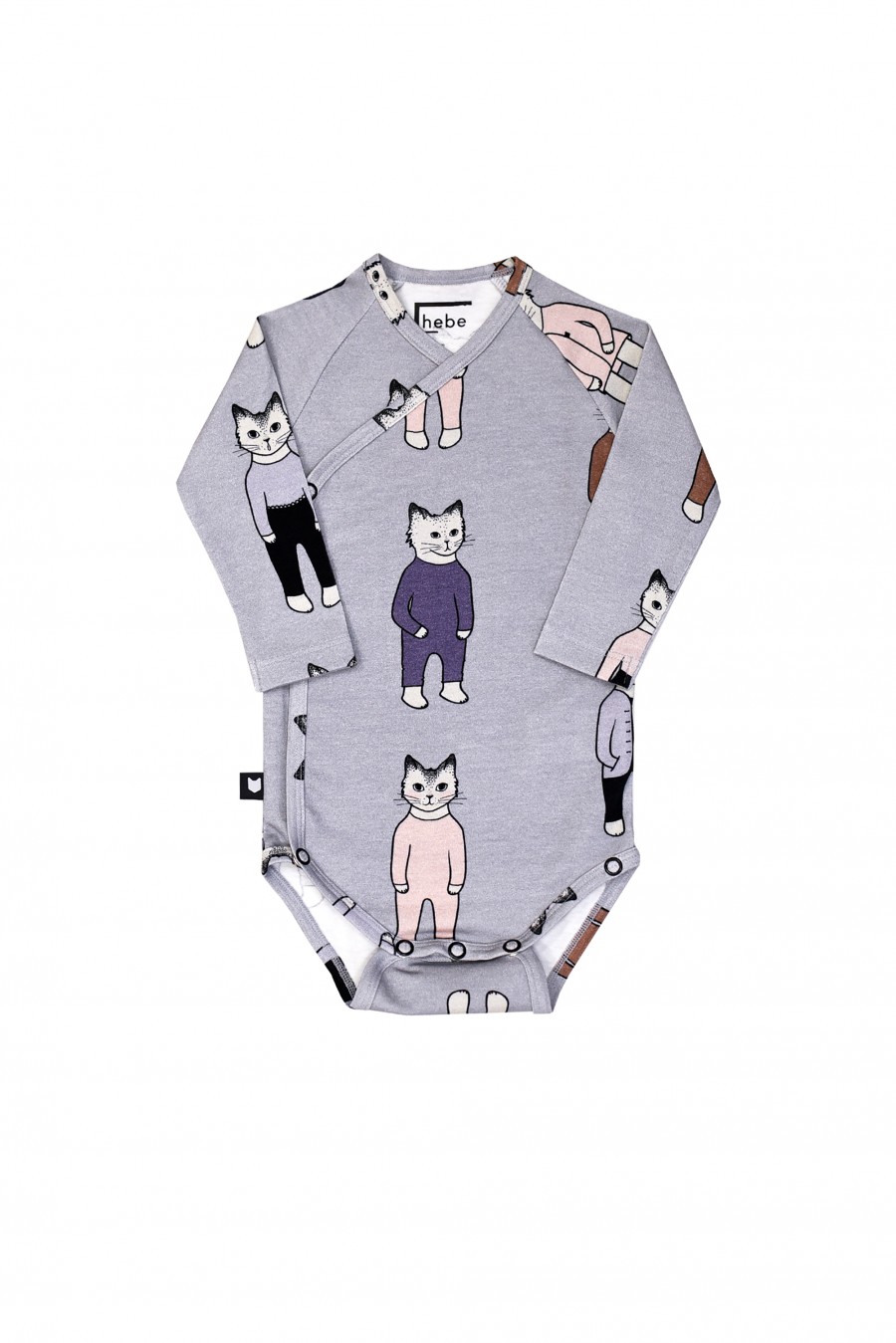 Lavander wrap over body with cats FW18009
