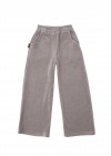 Pants light grey velvet FW23155L