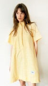 Dress short yellow checkered 0352_S25410