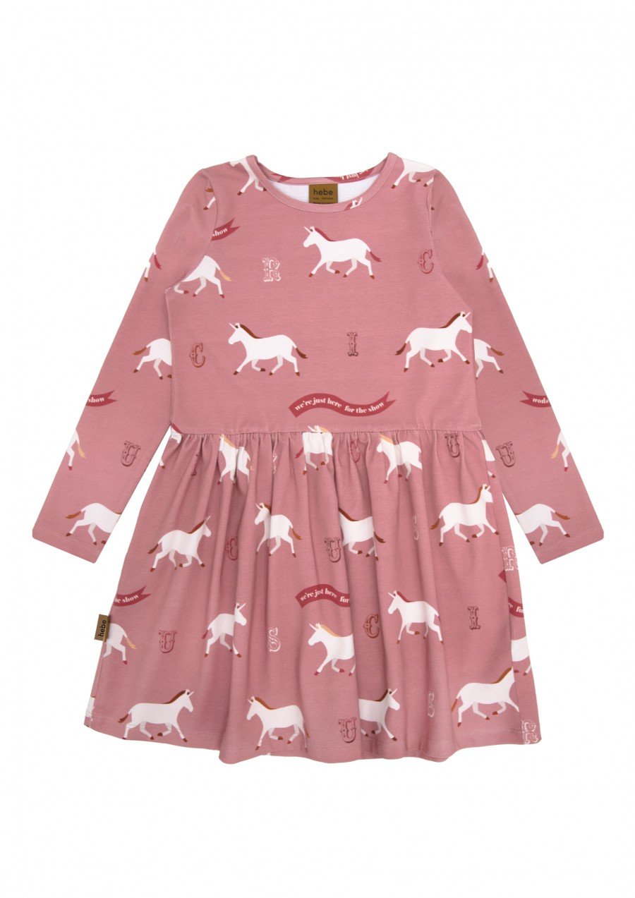 Dress with unicorn print FW23140L