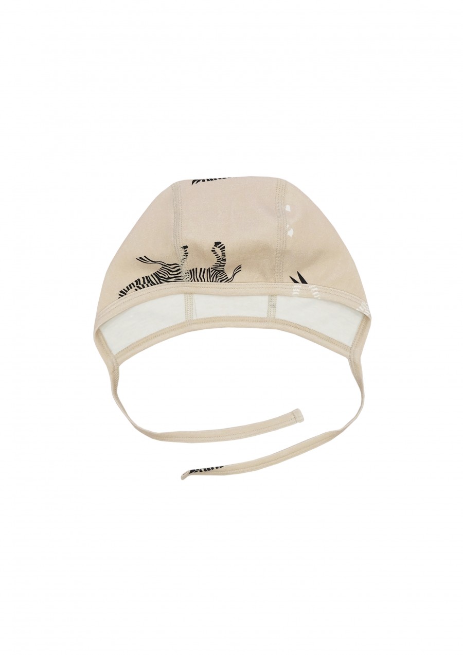 Newborn hat with zebra print SS180144