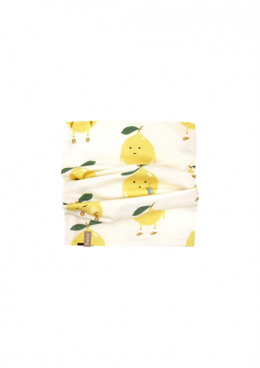 Scarf with lemons print SS23235