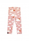 Leggings with high waist and pink cloud print SS21110