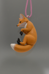 Orange fox necklace (big) POP08