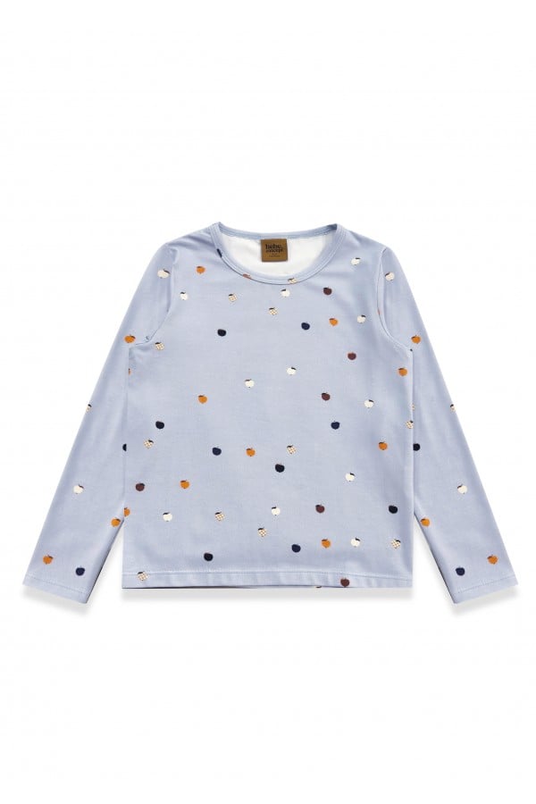 Top with all-over small apple print 0108_F25176