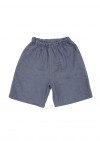 Dark blue linen shorts SS180136