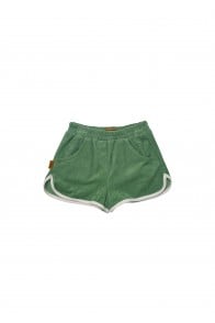 Shorts green terry loop